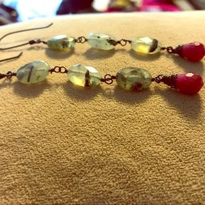 Handmade gemstone earrings